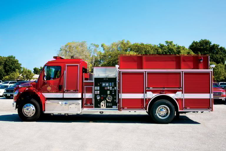 Freightliner Commercial Fire Truck Chassis Pierce Mfg